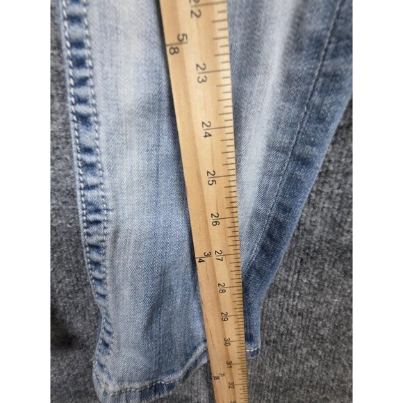 Miss Me Jeans Womens 27 Medium Blue Sunny Skinny Distressed Ripped Denim Pants - Picture 6 of 11